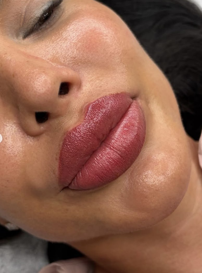 Resultado de labios con técnica Aquarelle Lips